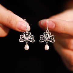 S925 Sterling Silver Pearl Earrings for Women - Niche Design, High - grade Light Luxury Temperament, Versatile