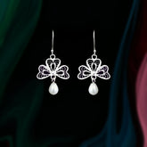 S925 Sterling Silver Pearl Earrings for Women - Niche Design, High - grade Light Luxury Temperament, Versatile