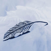 Handmade Filigree Feather Brooch - Dao'an Silver Flower Silk, Intangible Cultural Heritage Creativity