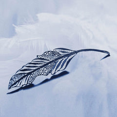 Handmade Filigree Feather Brooch - Dao'an Silver Flower Silk, Intangible Cultural Heritage Creativity