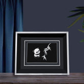 Handmade Panda Silver Silk Painting – Traditional Chinese Chengdu Dao'an Silver Filament Craft | Cultural Heritage Art