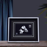Handmade Mother and Son Panda Silver Silk Painting Ornament – Traditional Chinese Chengdu Dao'an Silver Filament Craft from Sichuan | Cultural Heritage Art