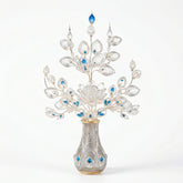 Handcrafted Silver Filigree Peacock & Lotus Ornament