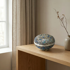 Silver Filigree Enamel Ornament Box