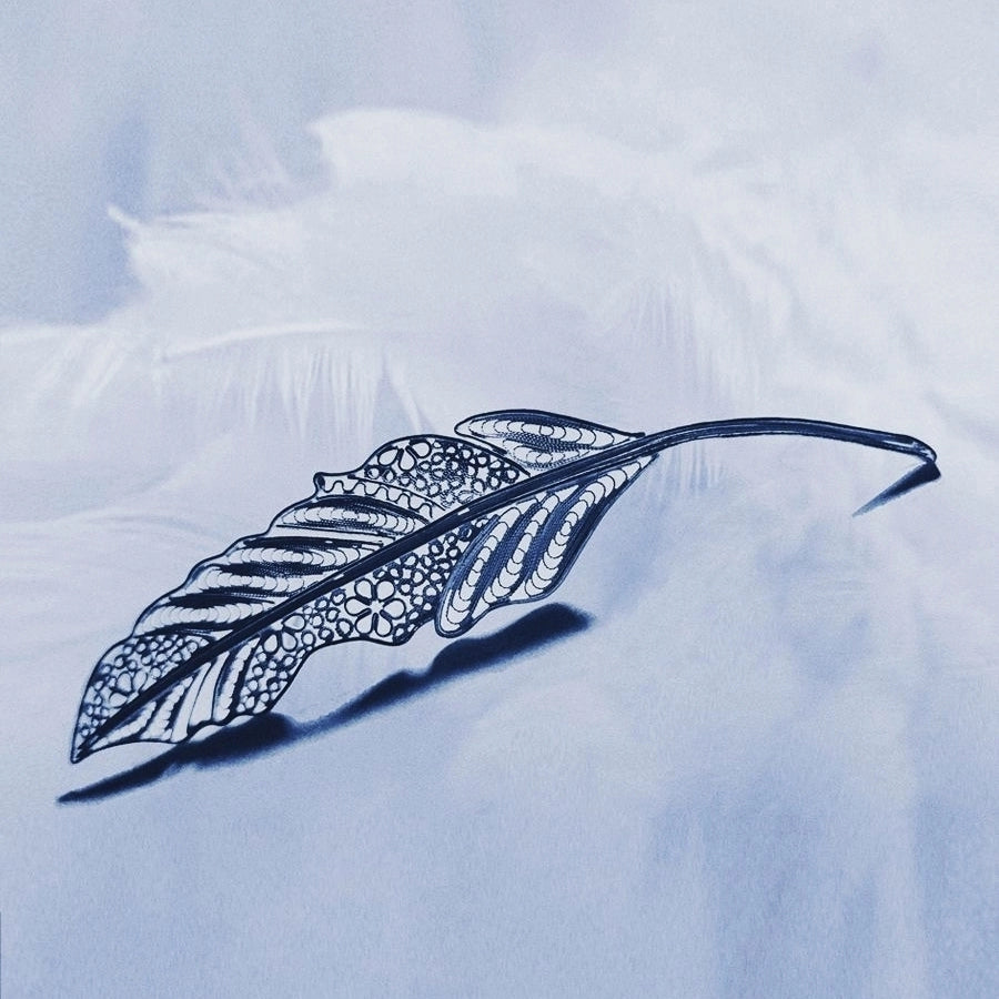 Handmade Filigree Feather Brooch - Dao'an Silver Flower Silk, Intangible Cultural Heritage Creativity