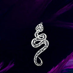 Handmade Sterling Silver Zodiac Brooch - Dao'an Silver Flower Silk, Intangible Cultural Heritage Art